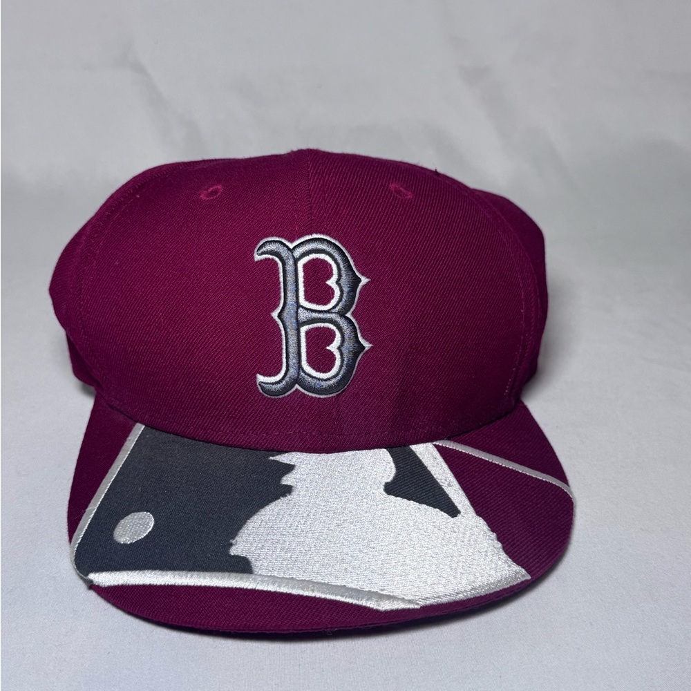 BOSTON RED SOCKS 100% WOOL BASEBALL HAT 7 1/2 FITTED. EUC. BIG BILL MLB LOGO 7.5